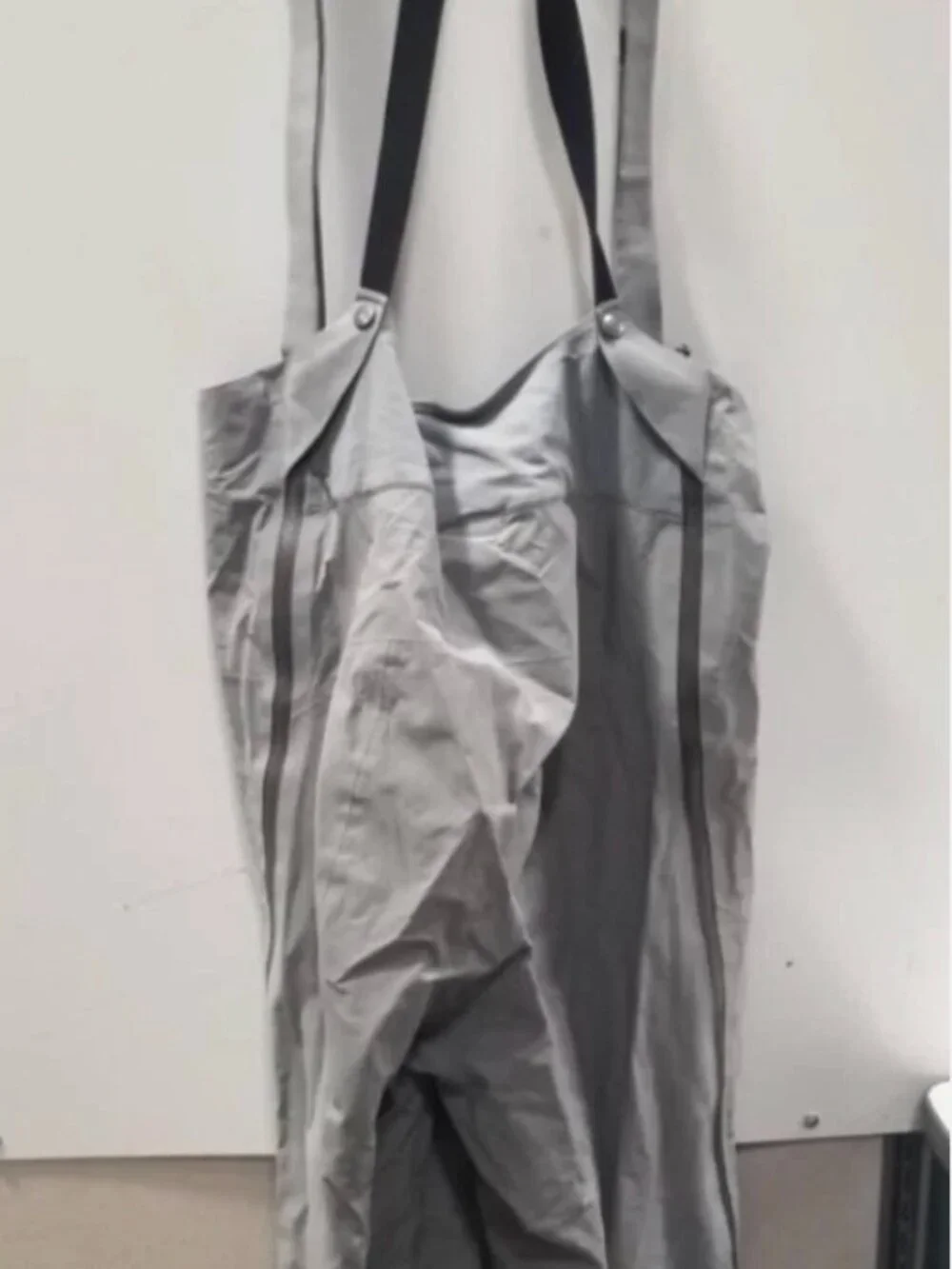 Patagonia Super Alpine Snow Bib Pants Men M Gore Tex Gray Waterproof Side-Zip